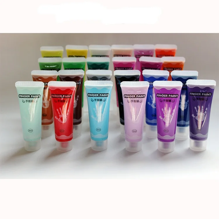Wholesale 30ml Kid Diy Finger Paint Various Colors Washable Environmental Baby Bath Paint Finger Painting Child