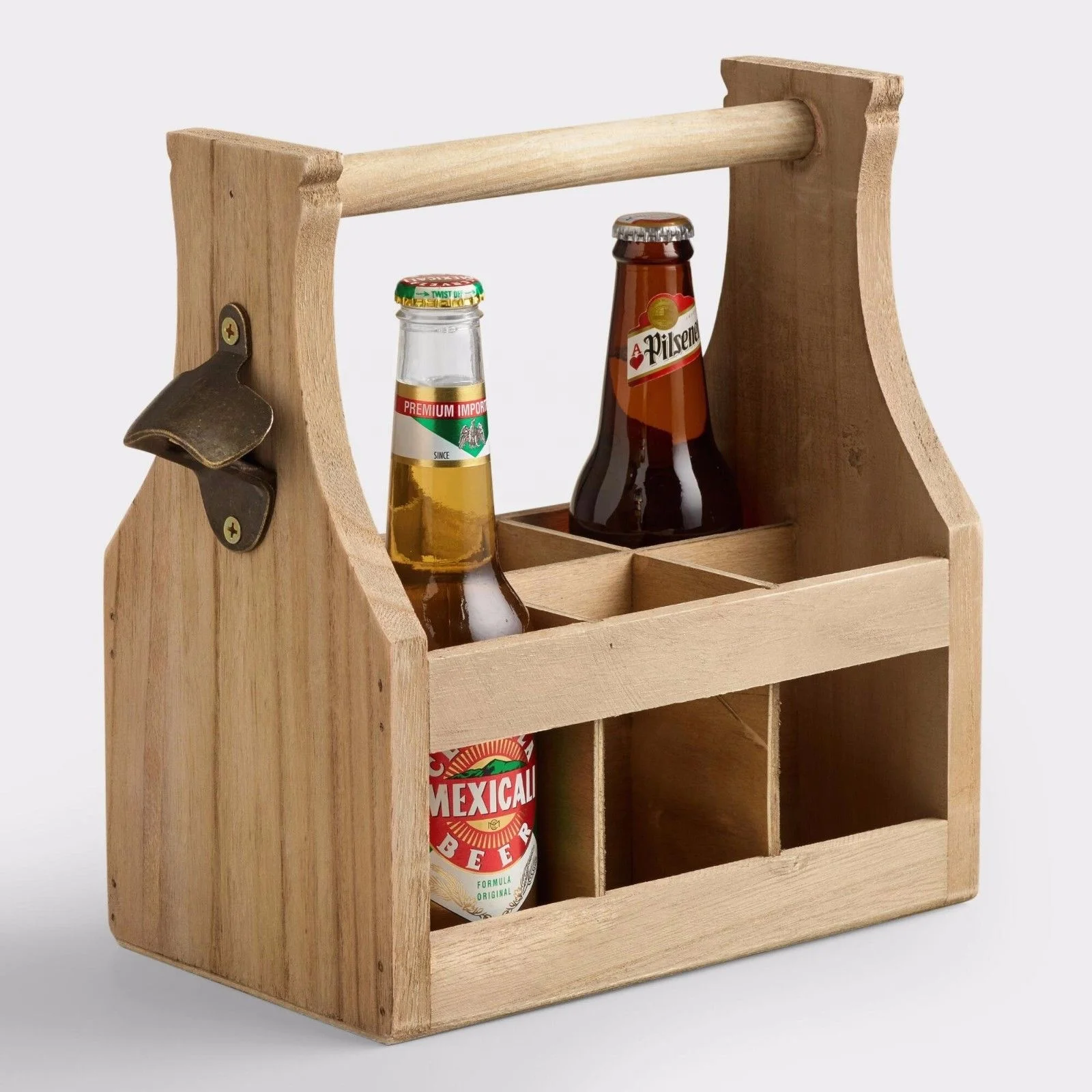 Деревянный винный ящик в деревенском стиле, 4 бутылки, синяя картина, персонализированный мужской подарок на день рождения, деревянный держатель для пива