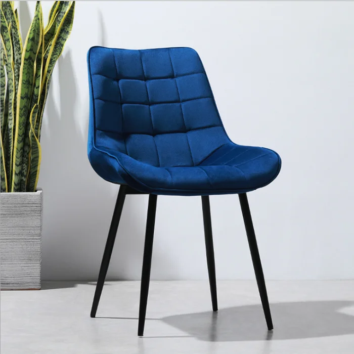 Italian Modern Upholstered Velvet Dining Chair