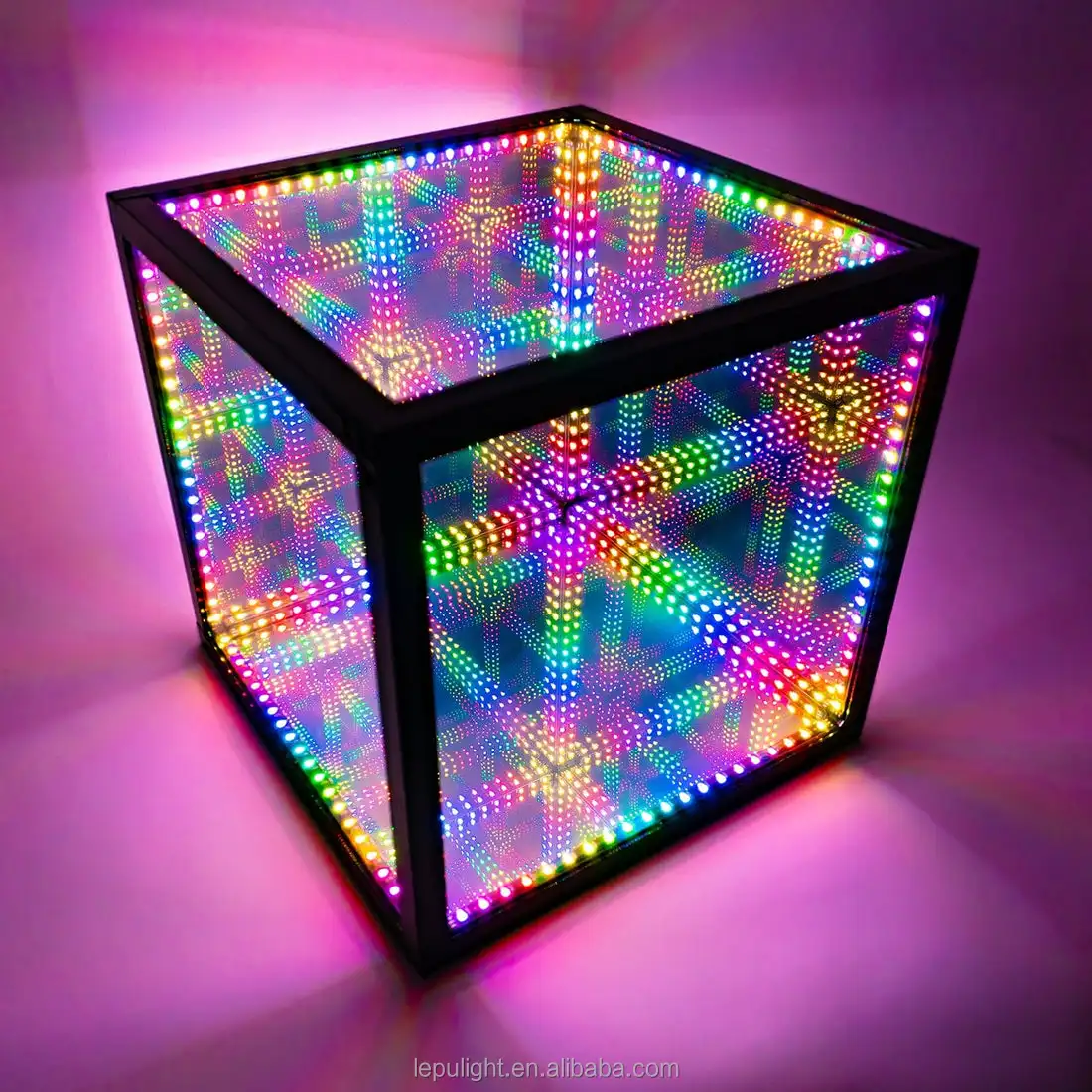 Popular infinity  led light cube smart RGB mirrors lights for home decoration Pesetech new released