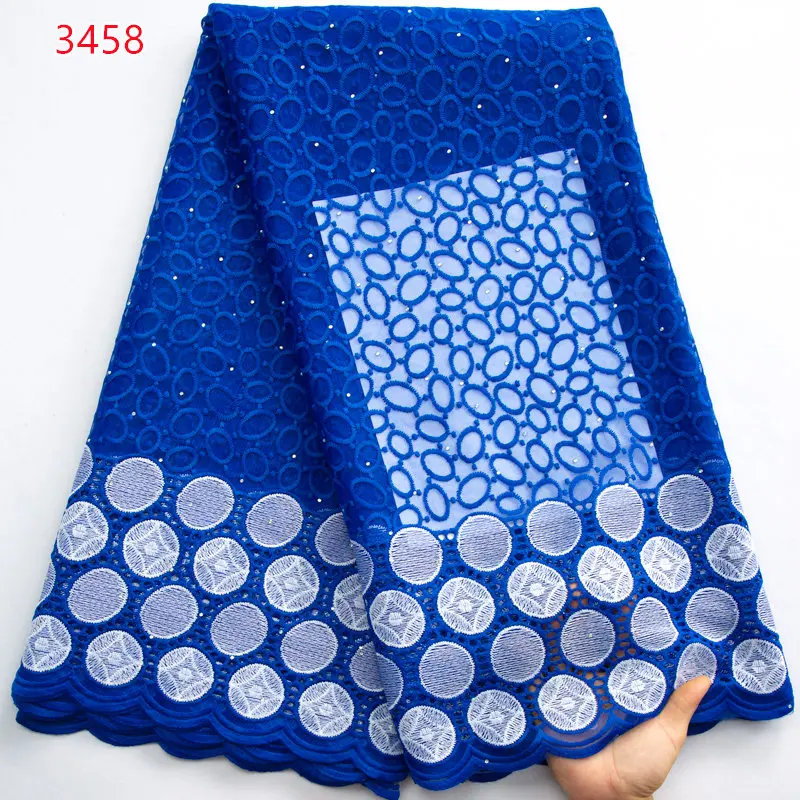 3458 Unique High-End Wedding Bead Sequin Mesh African Embroidery Tulle Lace Fabric with Sequence for Ghana Senegal Party Dress