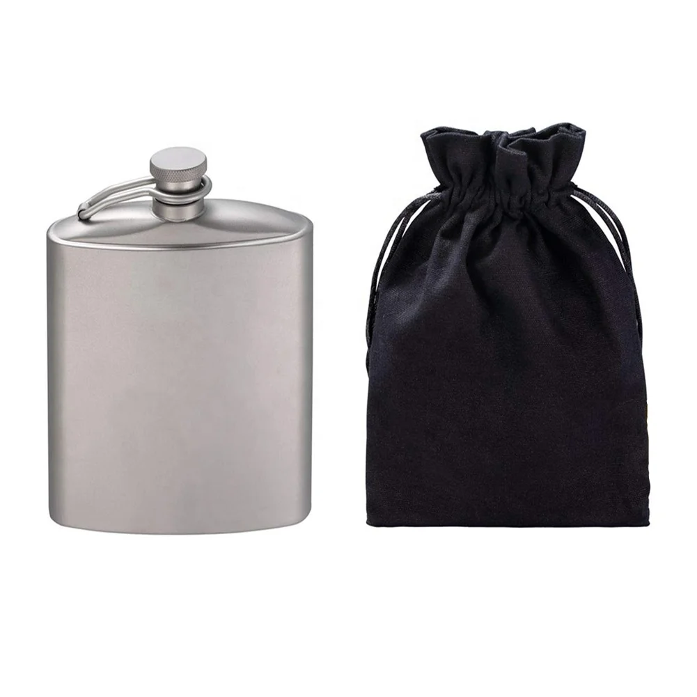 
Fashion Wine pot hip flask 260ml/9oz titanium wine flask wine bottle with screw cap-clip 