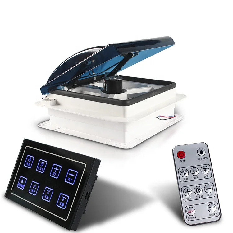 {TYTXRV} 14 '12 В постоянного тока 340 мм пульт дистанционного управления со светодиодом 6 скоростей Регулируемая панель управления кровельный вентилятор для фургона вытяжной вентилятор RV вентиляция