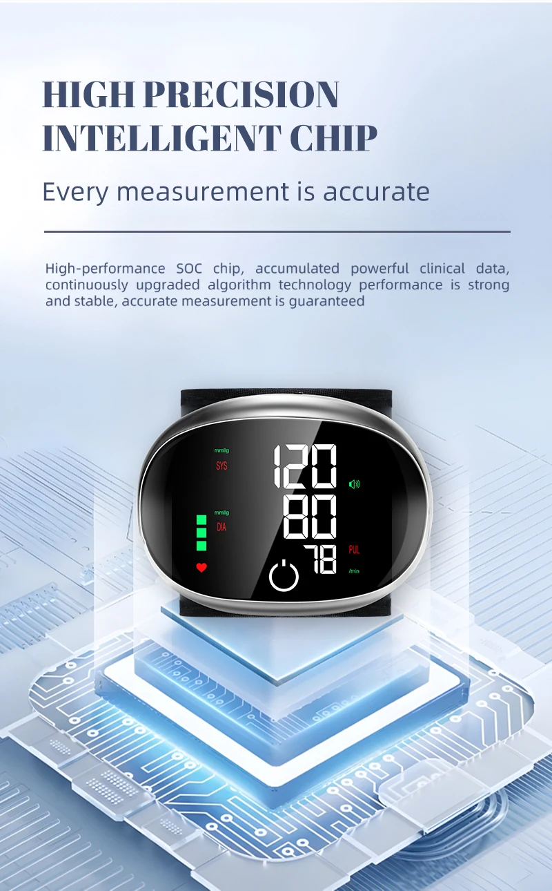 Factory BP Monitor electronic Wrist Tensiometer Blood Pressure Machine sphygmomanometer