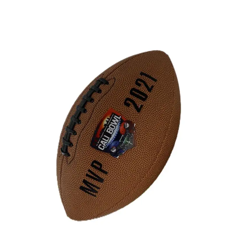 Factory Wholesale Customized American Football Professional Size 3/6/9 PU Training Ball Made of PVC and Rubber