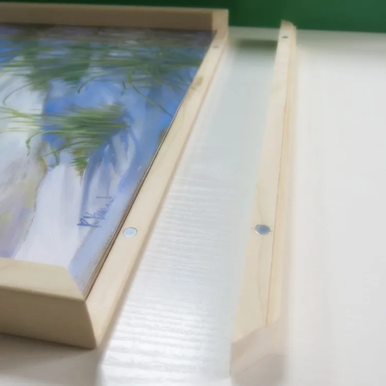 Easy Change Artwork Birch Wood Post Frame With Magnet