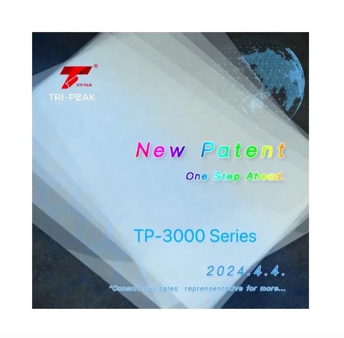 36cm x 52cm PET DTF film roll for high quality 3d flocking label thermal transfer film transfer paper