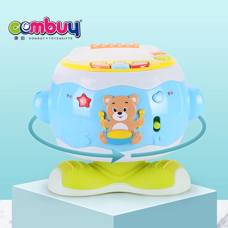 Microphone game musical instrument story revolving hand baby drum toy