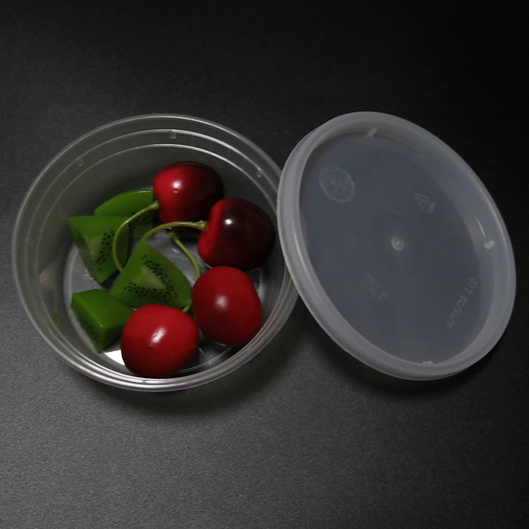 Leakproof Round Takeaway Foil Self Heat Clear Food Disposable Plastic Container