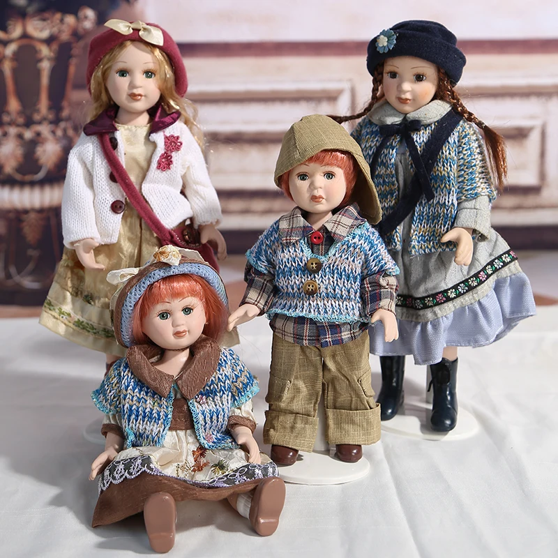 High Quality Creative Art Dolls Home Tabletop Decoration Clothes Lifelike Doll Toy for Girl