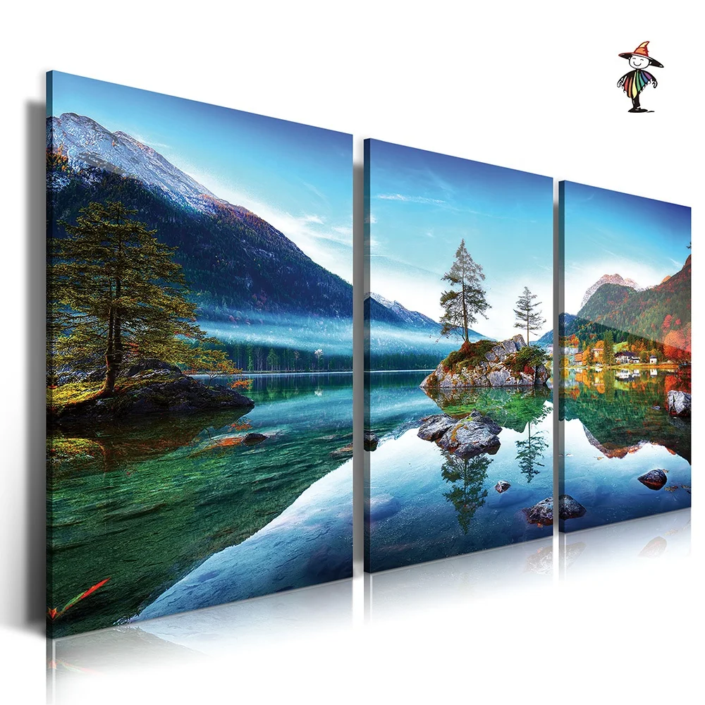 Premium Artistic Canvas Mother & Child Elephant Printed Acrylic Wall Art Prints Oil Painting Glass Wall Art for Home Decor.
