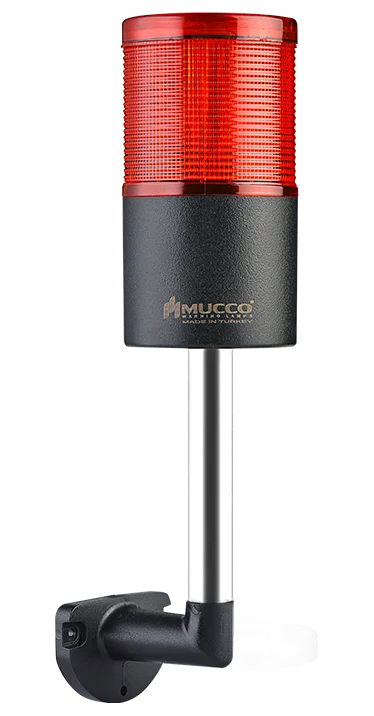 Лидер продаж, светодиодная сигнальная башня высокой освещенности 24 В/постоянный ток, красная устойчивая световая башня из поликарбоната с одним слоем