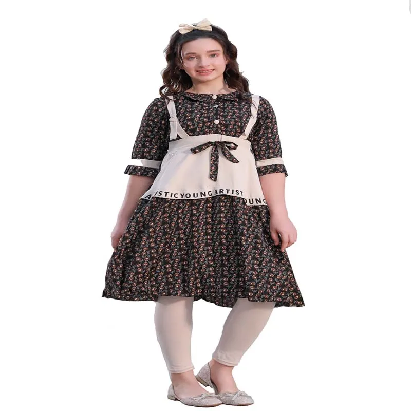 2022  New arrival summer fashion children girl dress for boutique flower kid clothes girls dresses kids
