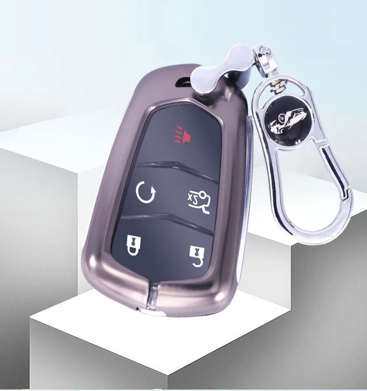 metal car  key case shell for cadillac car china zinc alloy smart car key case cover
