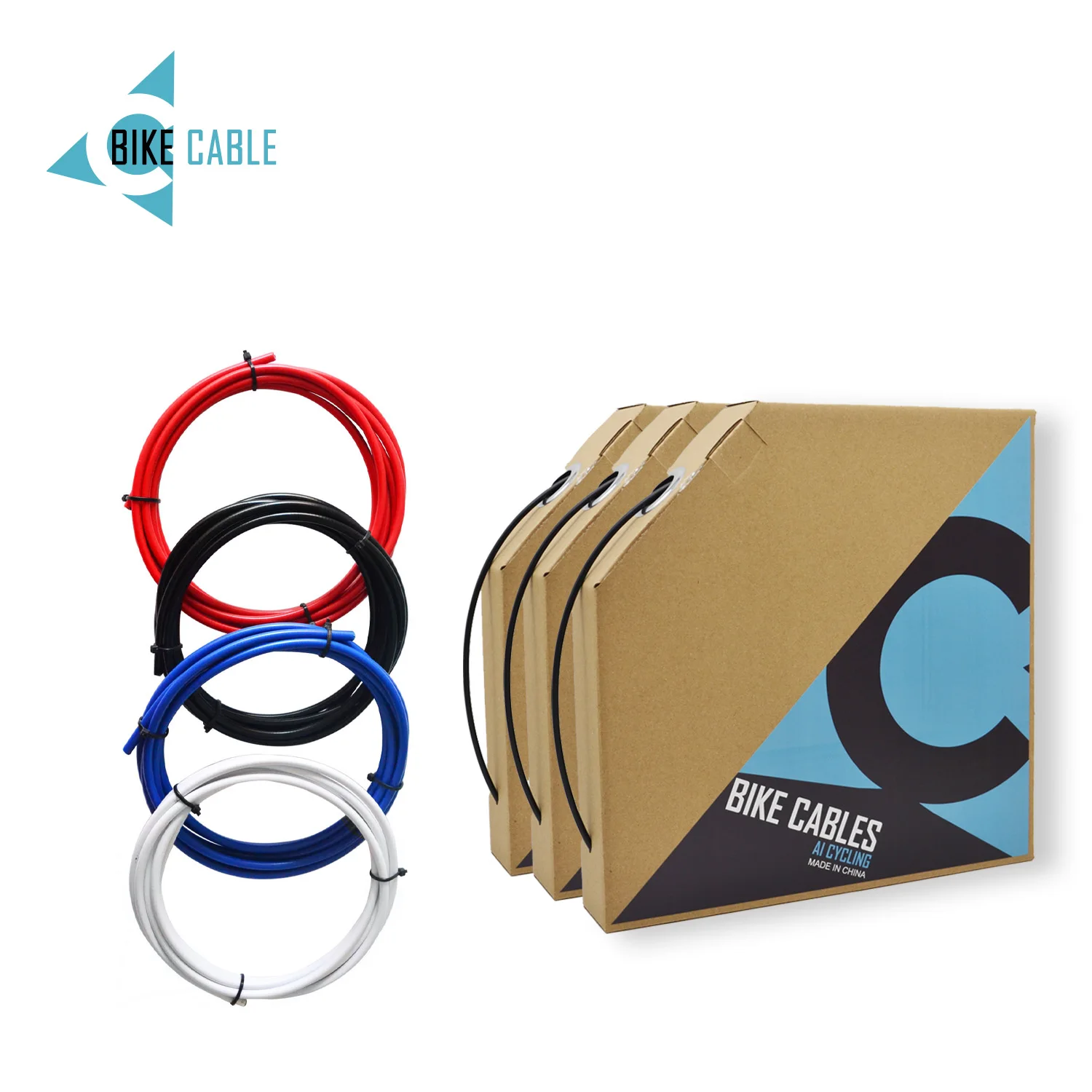 Wholesale 50M Bicycle Shift Cable 4mm/5mm Brake Shift Derailleur Brake Cable Colorful Shift Wire Line Bicycle Brake Cables