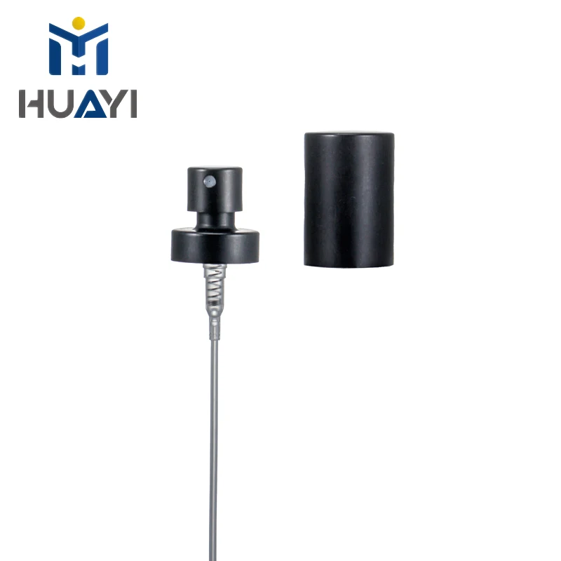 Manufacturer 20/400 perfume crimp pump sprayer with black cap
