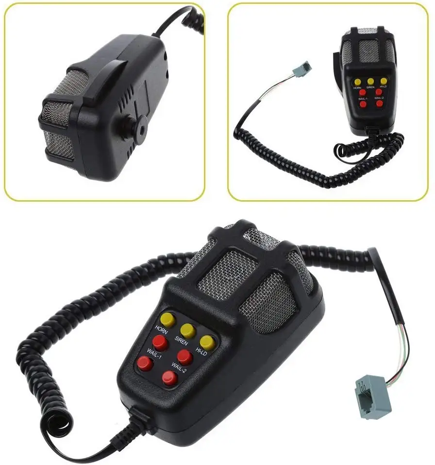 7 Tone Siren Speaker With Mic PA Speaker System Car Siren Horn Speaker