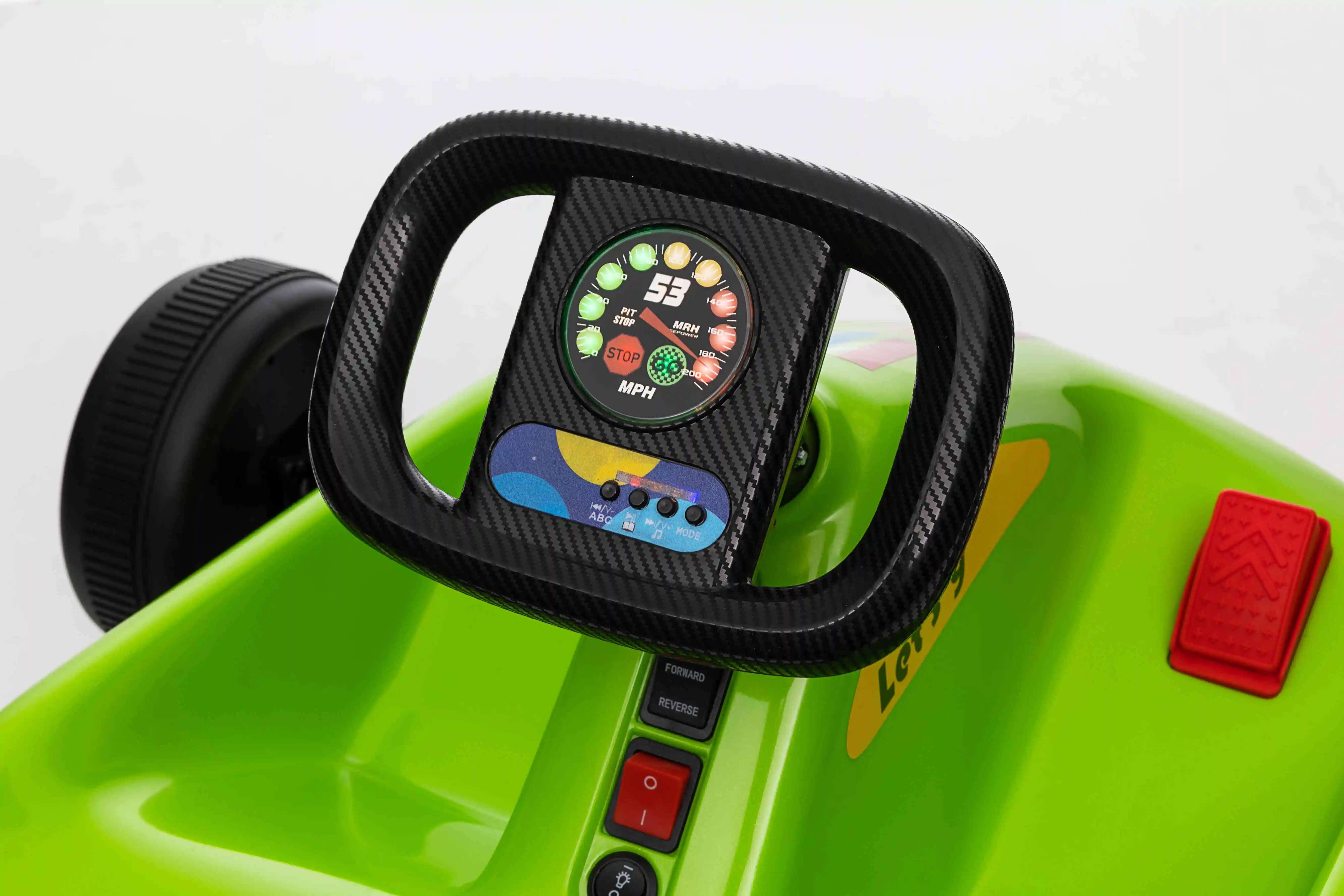 New Popular 12V Electric Drift Go Kart 6-12 Years Old Kids Ride on Toy Car Go Karting Electric for Children With Cool Light