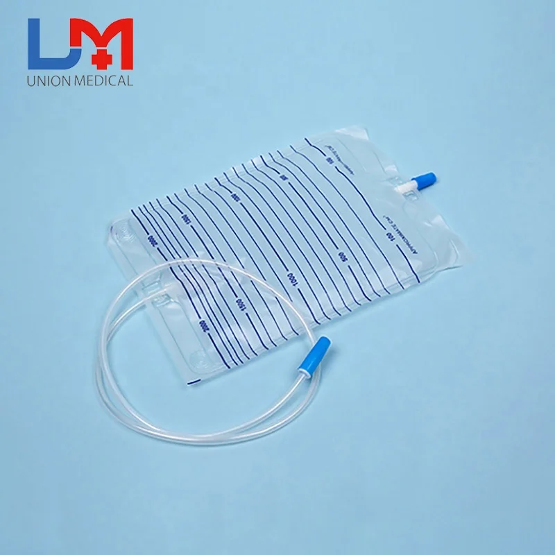 Manufacturer China manufacturer changing urine bag with push-pull valve