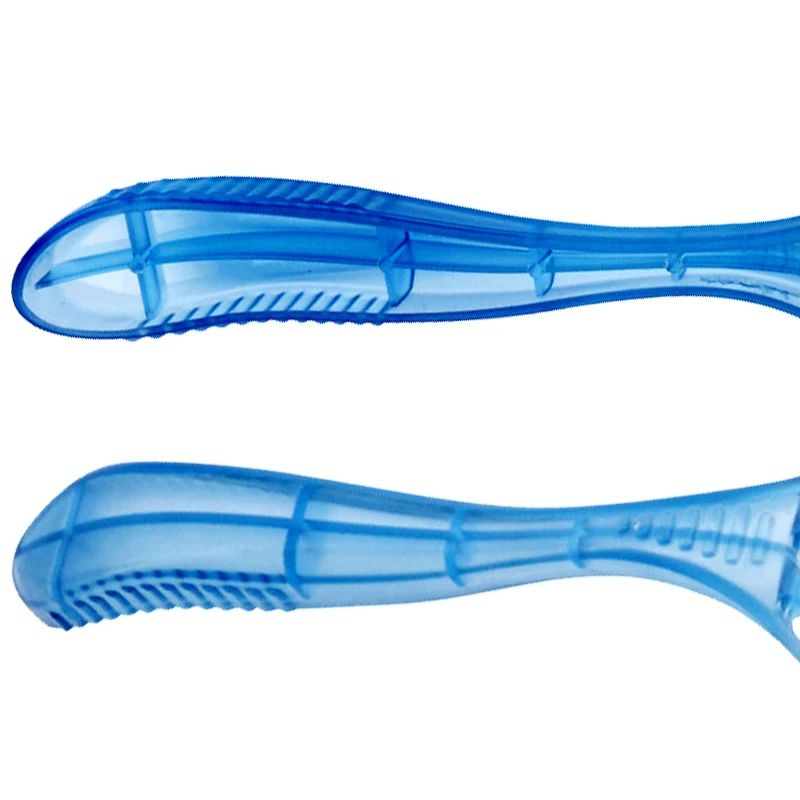 Super quality shaving sticks with two razor blades and plastic handle