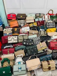 Factory Bulk Used Bags For Women Shoulder Bags Second Hand Leather Handbags stock bags