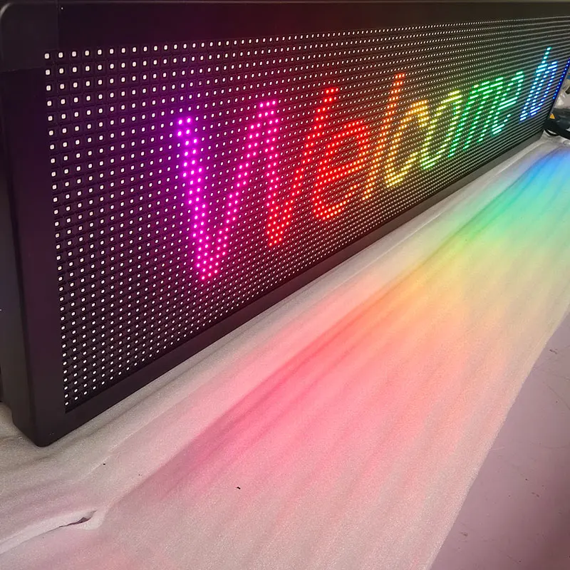 Outdoor Light Led Message Display Scrolling Led Screen Sign Board Programmable Light Box Display Shop Advertising