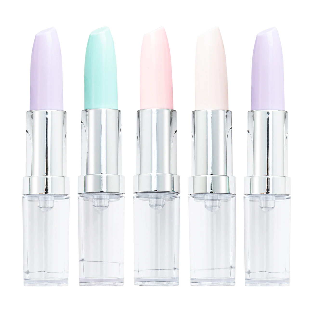 Multi-color Empty Lipstick Pen Promotion DIY Tube Pen Bling Plastic Ballpoint Lipstick Pen With Custom Logo