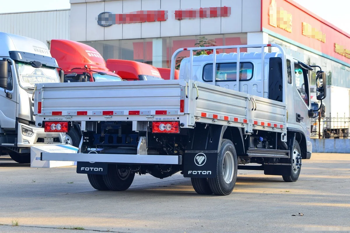 High quality China Foton truck 4x2 Drive form 163hp flatbed cargo truck model BJ1048V9JEA-FM3