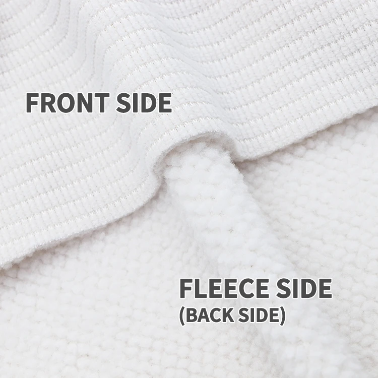 New Design No Bonding Double Face Polar Fleece 100% Polyester Dyed Anti Pill Knitted Fabric for Coat Hoodie Sweatshirt Garment