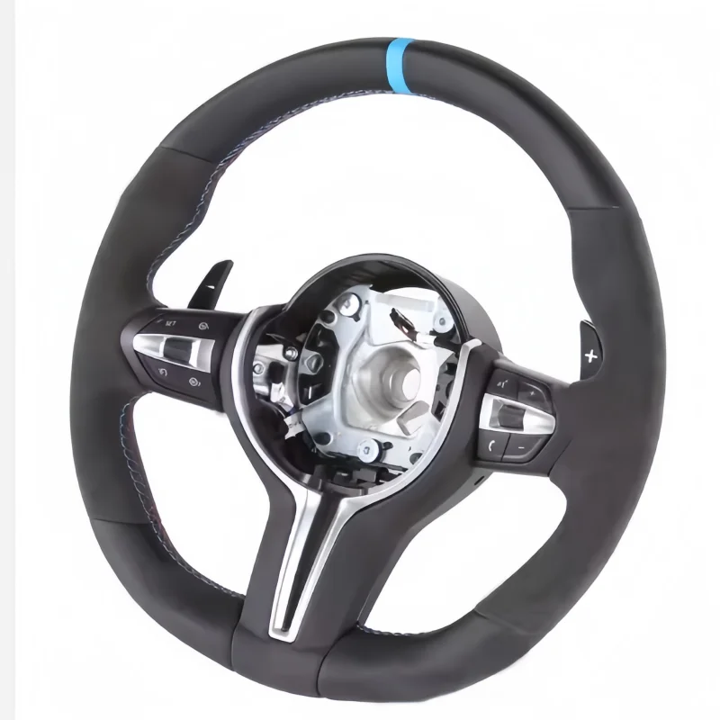 Custom Black Perforated Leather Carbon M Sport Steering Wheel For BMW F10 F30 F31 F32 F20 E92 E60 X6 E71 X5 E70 M3 M4 M5 M6