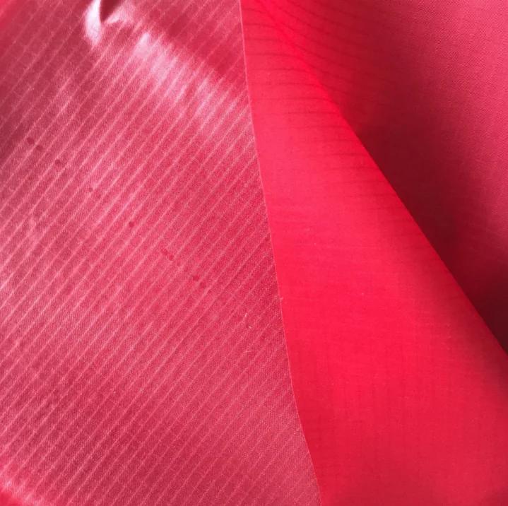 silicone and polyurethane coated 30d silnylon  nylon 66 ripstop fabric for making paraglider