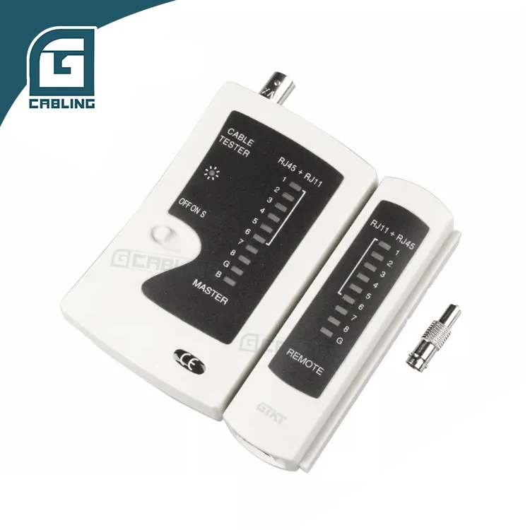 Тестер сетевого кабеля Gcabling RJ45 RJ12 RJ11 lan прибор для проверки провода передачи данных тестер