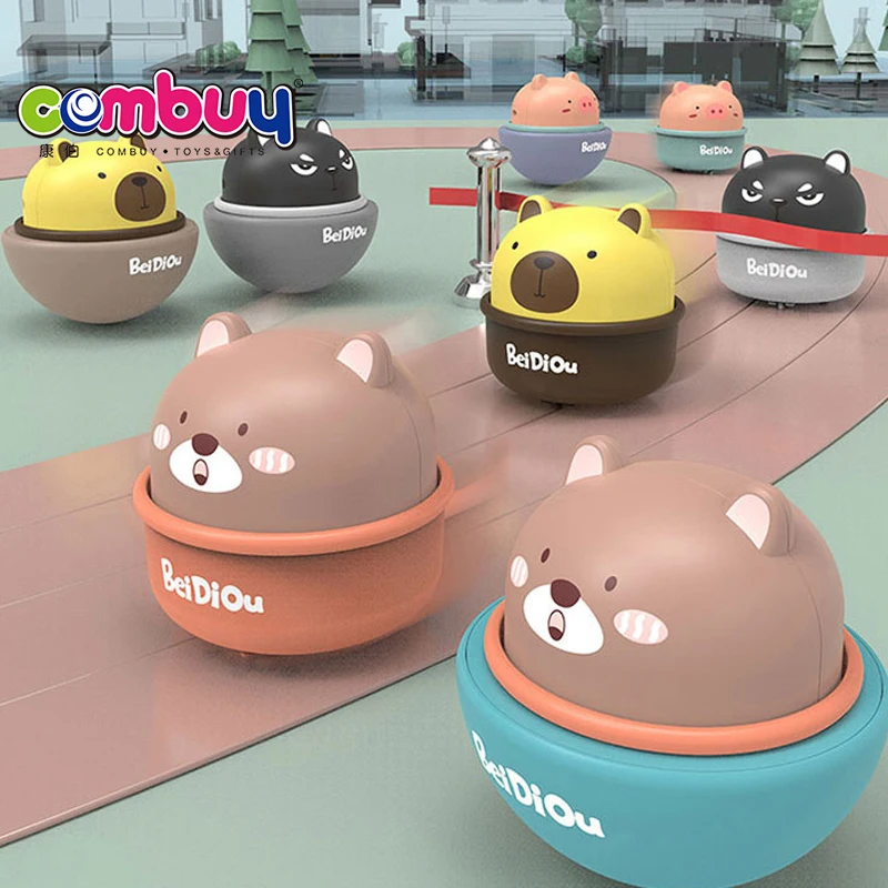 Press Sliding Rotating Animals Push Car Rolling Toys Baby Tumbler