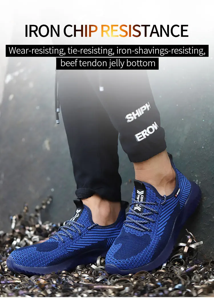 
High Quality Manufacturers Summer breathable unisex Industrial Work Construction Steel Toe Safety Shoes for work 