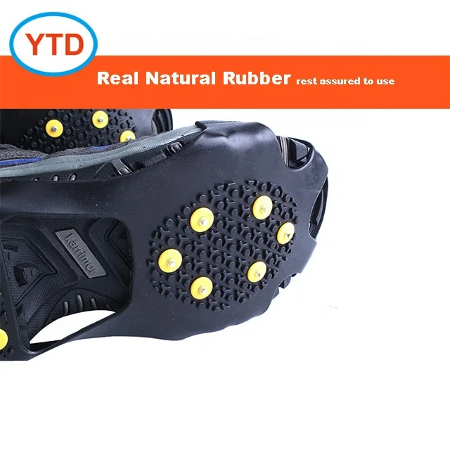 14.High Quality Pair Of Wheel Grip Ice Traction Tr Anti-Slip Stretch Snow Ice Grips 10-Stud Spike