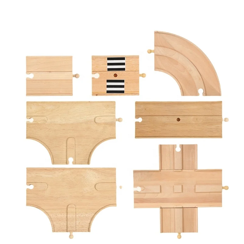 Hot Selling Track Train Magnetic Thomas Early Learning Blocks 8 Character Patchwork Car Kids Wooden Simulation Toys