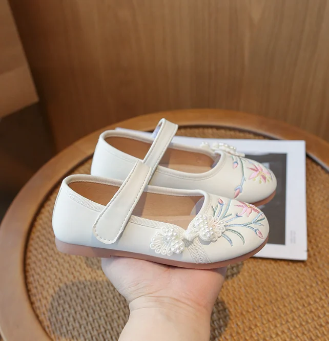 cy30397a Wholesale Beautiful Girls Party Shoes Fancy Baby Girls Performance Shoes PU Kids School Shoes