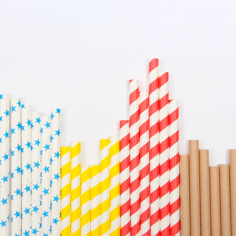 
Соломка для коктейлей, соков, напитков, Сгибаемая бумажная Соломка для вина, коктейлей, 100% натуральный бумажный материал, плоская острая бумага 