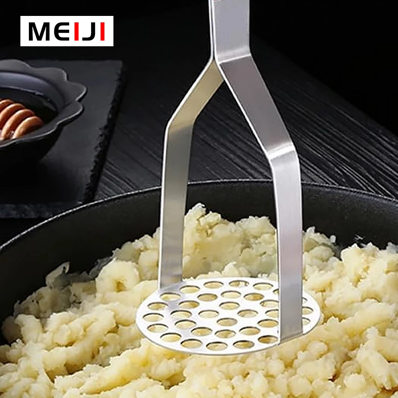 Kitchen Gadget Potato Ricer Pusher Garlic Crusher Press Stainless Steel Potato Masher