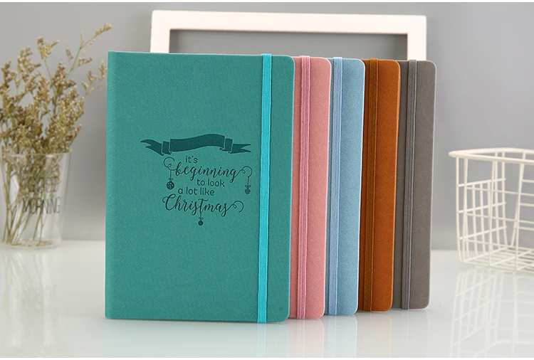 PU leather Hardcover A5 notebook Office Supplies Customized 2021 Dairy