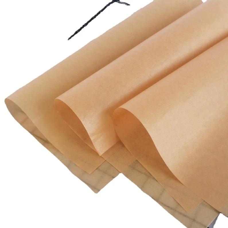 Brown and white  baking silicone oil  paper Parchment Paper for Baking