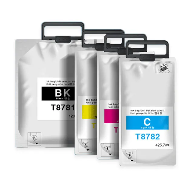 New Products T8781 T8782 T8783 T8784 Compatible Ink Cartridge T8781 For Epson Wf-r5190d tw Wf-r5690dtwf Printers
