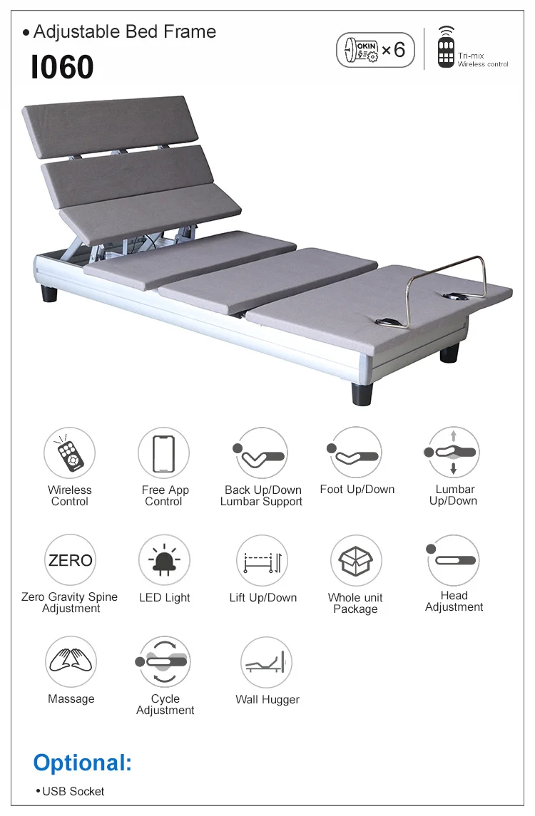 
I060 modern bedroom furniture big commercial metal king size bed base frame 