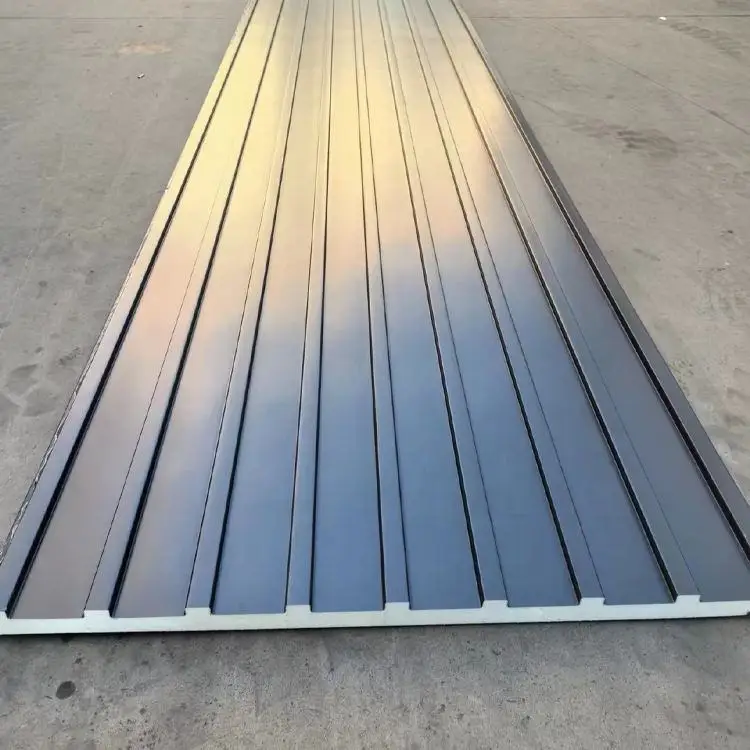 Wholesale Roof Waterproof Insulated Polyurethane Foam Warehouse Construction Aluminum Roof Panels