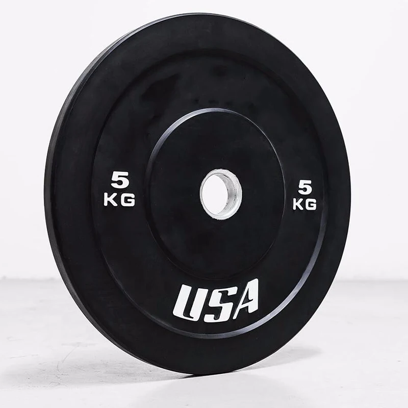 Factory Supply Custom Logo Competition Steel Barbell Plate Bumper Weight Stack Plates For Gym