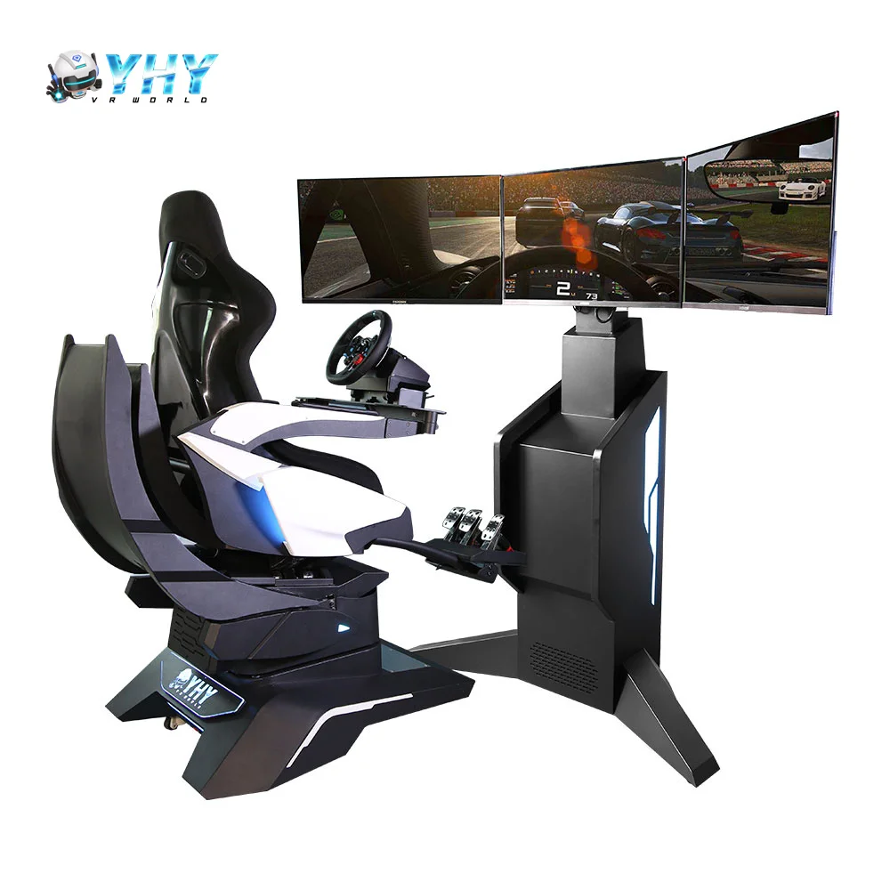 Новый 32-дюймовый экран 3 Dof Motion F1 Гоночное рулевое колесо 9D Vr парк развлечений аттракционы гоночный симулятор кабины