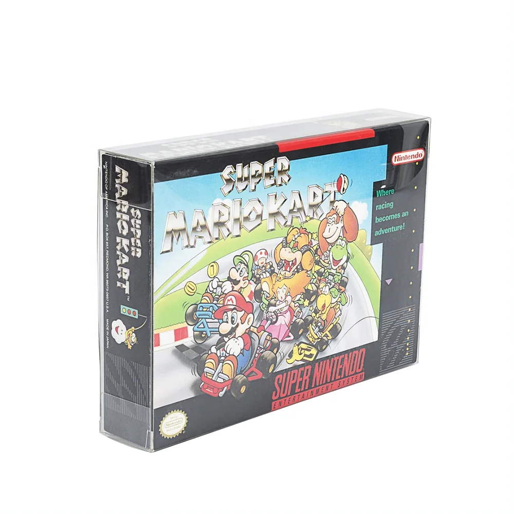 Gameboy Cartridge Case SNES Clear Plastic Protector Box