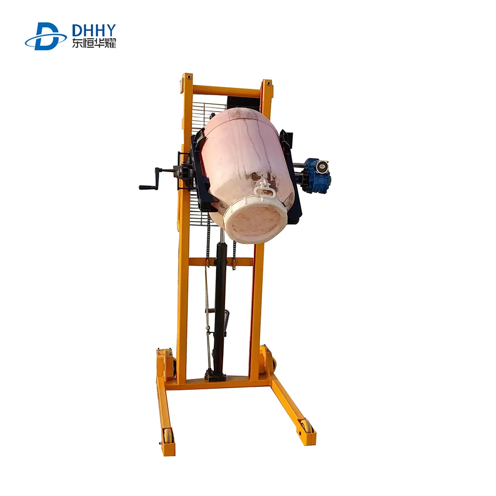2023 Hot Sale Multi-Functional Oil Drum Handing Truck Manual Flipping And Pouring Forklift Stacker Hand Manual Forklift Prices