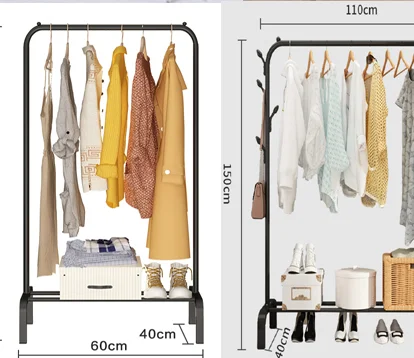 Service Standards Clothes Dryer Rack Portable Wardrobe On Wheels