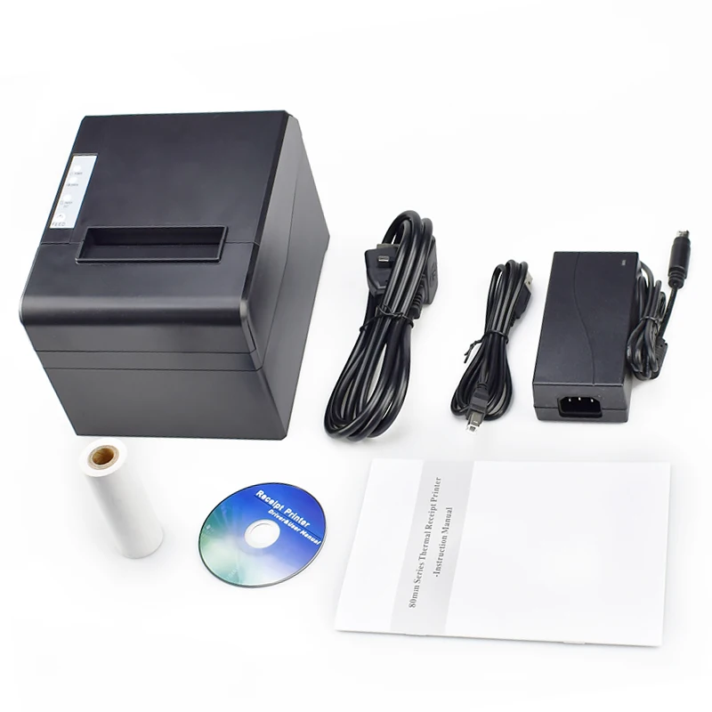 Zijiang 8330 Thermal Kitchen 80mm Pos Thermal Bill Receipt Printer With Optional Wifi/ Bluetooths/usb Receipt Printer